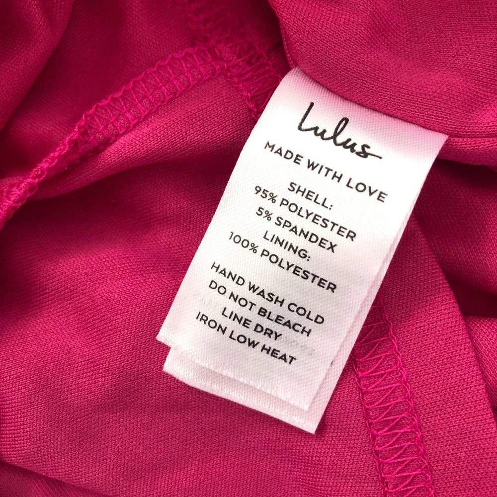 New! V-Neck Fuchsia Pink Velvet Strappy Sexy Mini‎ Cocktail Party Dress Sz S